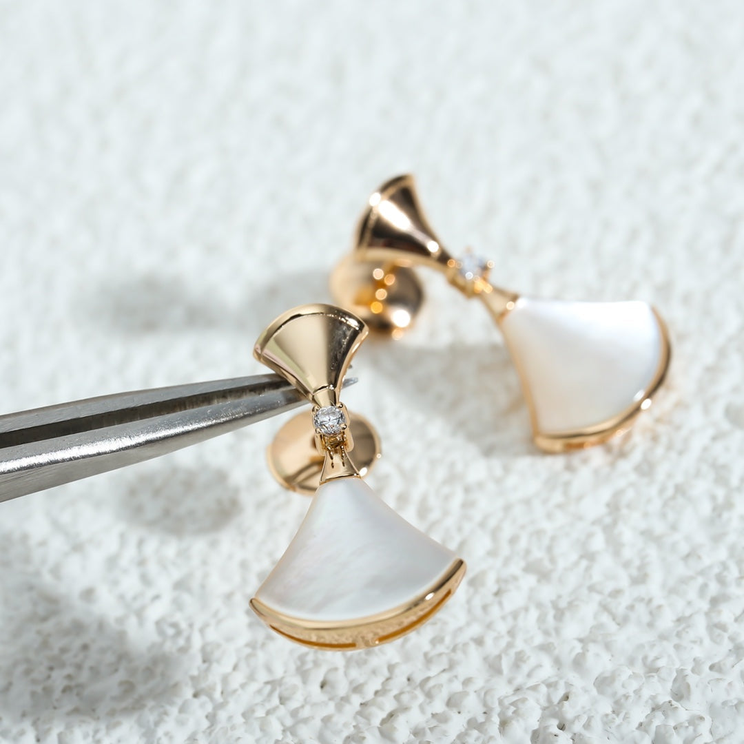 [⭐Hyrra Jewelry]DREAM MOP PINK GOLD EARRINGS