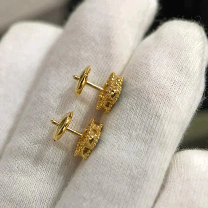 [⭐Hyrra Jewelry]CLOVER MINI 9.5MM MALACHITE  EARRINGS