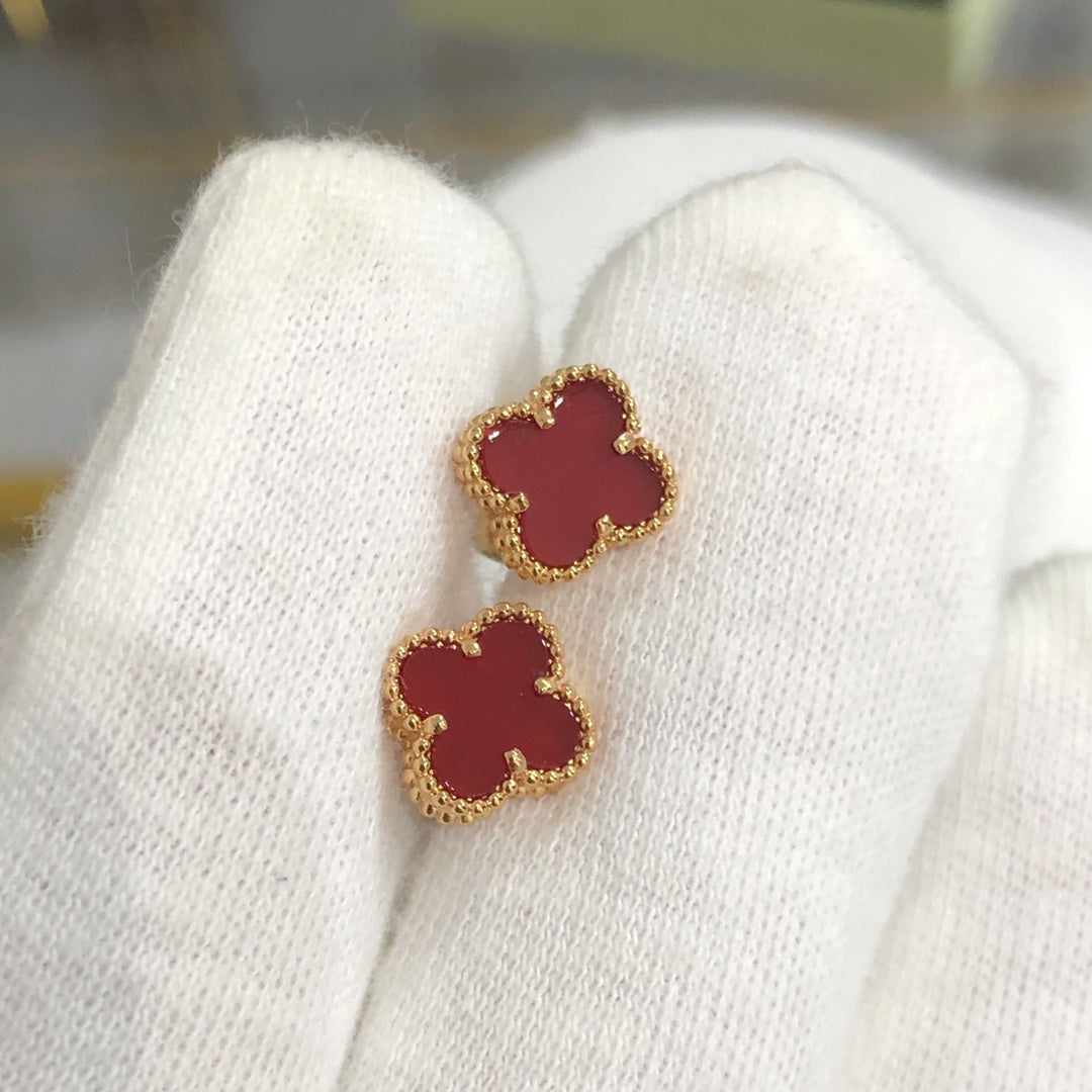 [⭐Hyrra Jewelry]CLOVER MINI GOLD EARRINGS