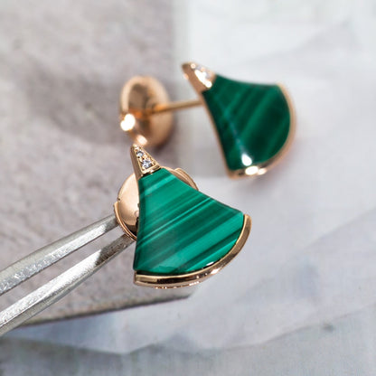 [⭐Hyrra Jewelry]DIVAS DREAM EARRINGS PINK GOLD