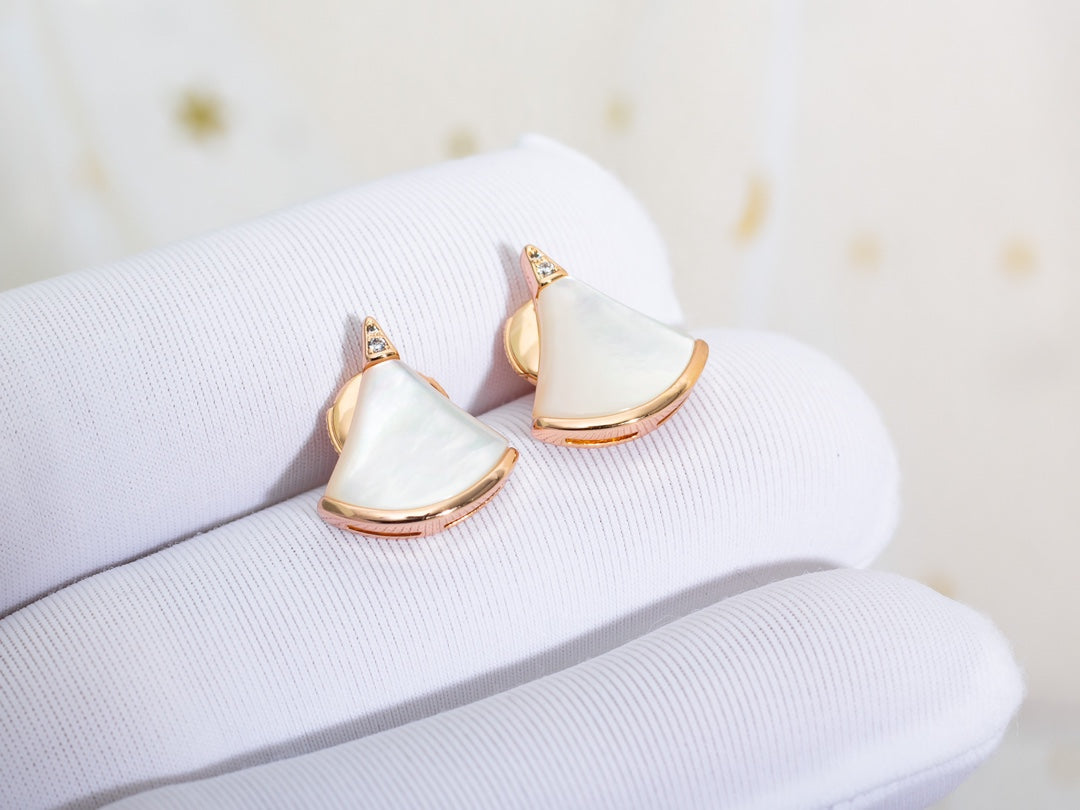 [⭐Hyrra Jewelry]DIVAS DREAM EARRINGS PINK GOLD