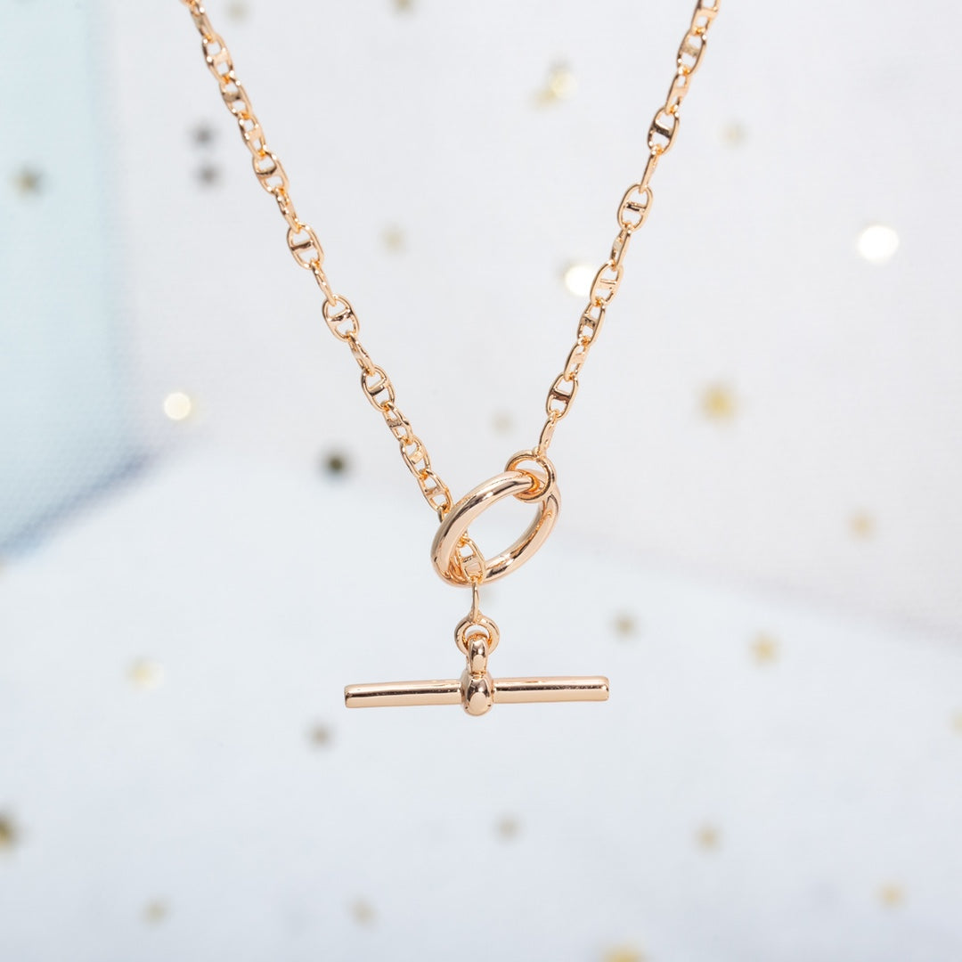 [⭐Hyrra Jewelry]ECHAPPEE NECKLACE PINK GOLD