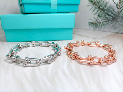 [Hyrra Jewelry]HARDWEAR BRACELET PINK GOLD AND SILVER