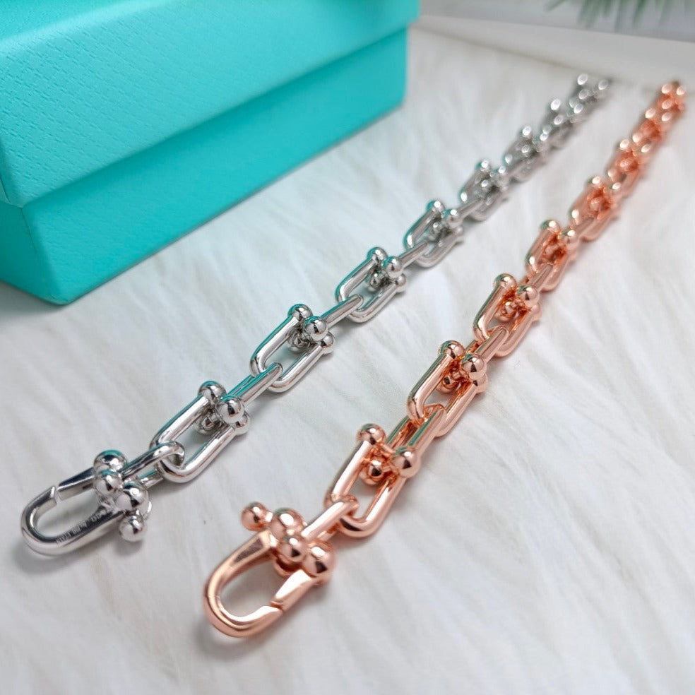 [Hyrra Jewelry]HARDWEAR BRACELET PINK GOLD AND SILVER