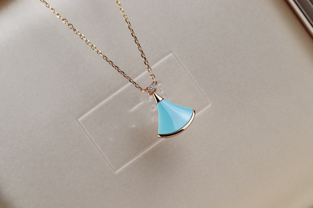 [⭐Hyrra Jewelry]DREAM NECKLACE TURQUOISE PINK GOLD