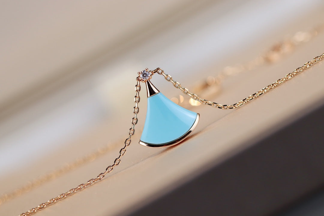 [⭐Hyrra Jewelry]DREAM NECKLACE TURQUOISE PINK GOLD