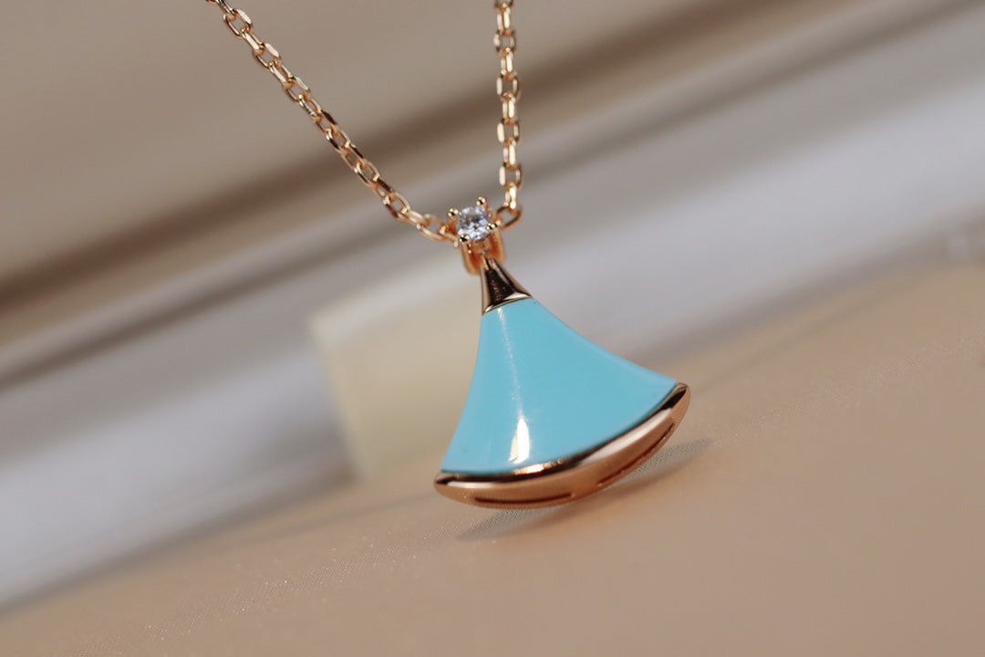 [⭐Hyrra Jewelry]DREAM NECKLACE TURQUOISE PINK GOLD