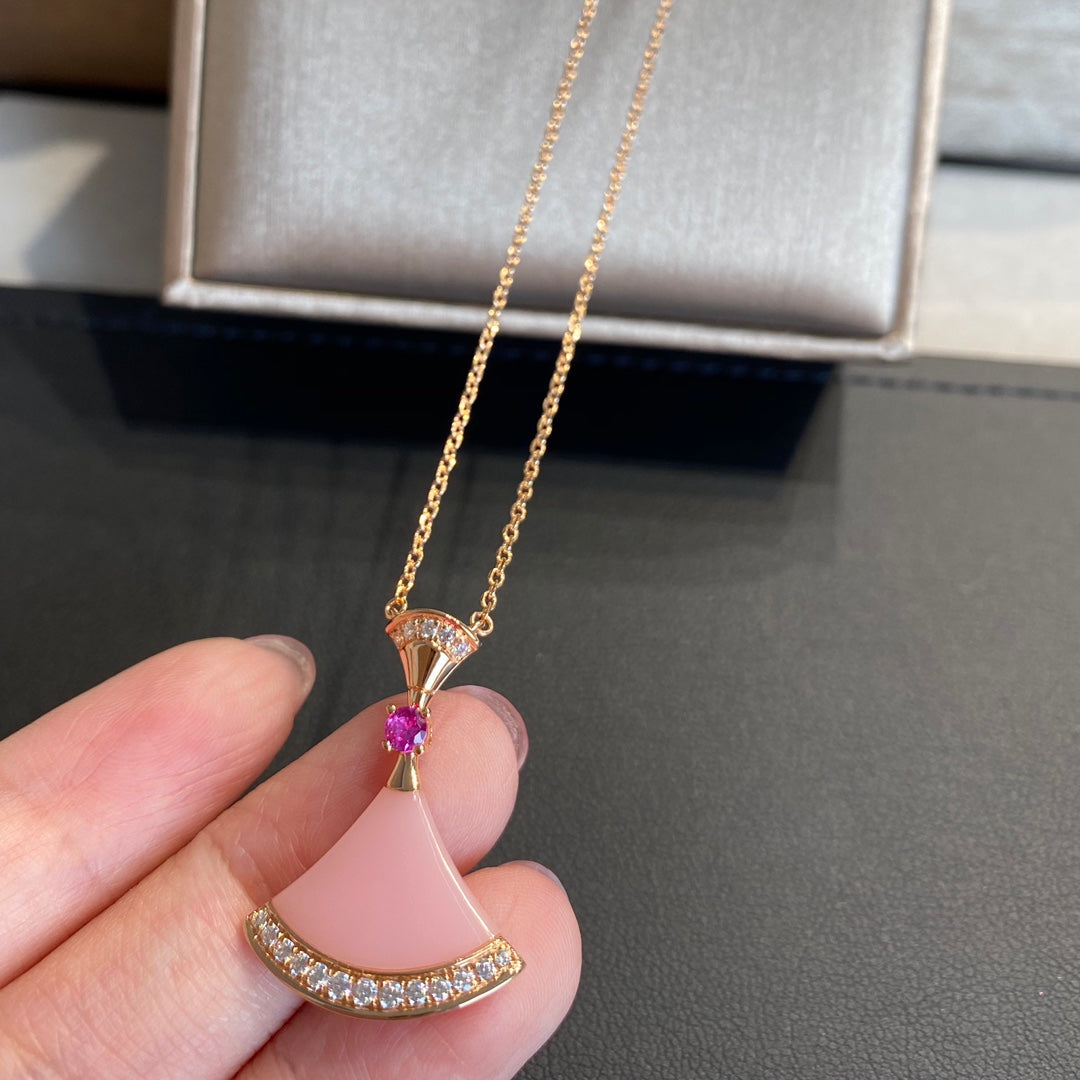 [⭐Hyrra Jewelry]DREAM NECKLACE PINK OPAL