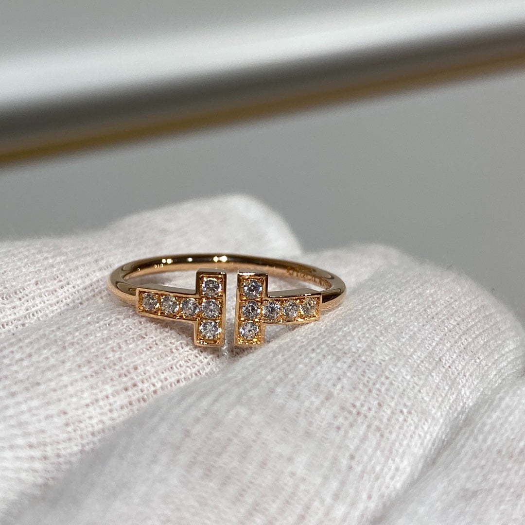 [Hyrra Jewelry] WIRE RING DIAMOND PINK GOLD