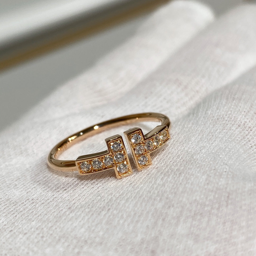 [Hyrra Jewelry] WIRE RING DIAMOND PINK GOLD