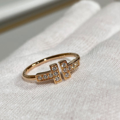[Hyrra Jewelry] WIRE RING DIAMOND PINK GOLD