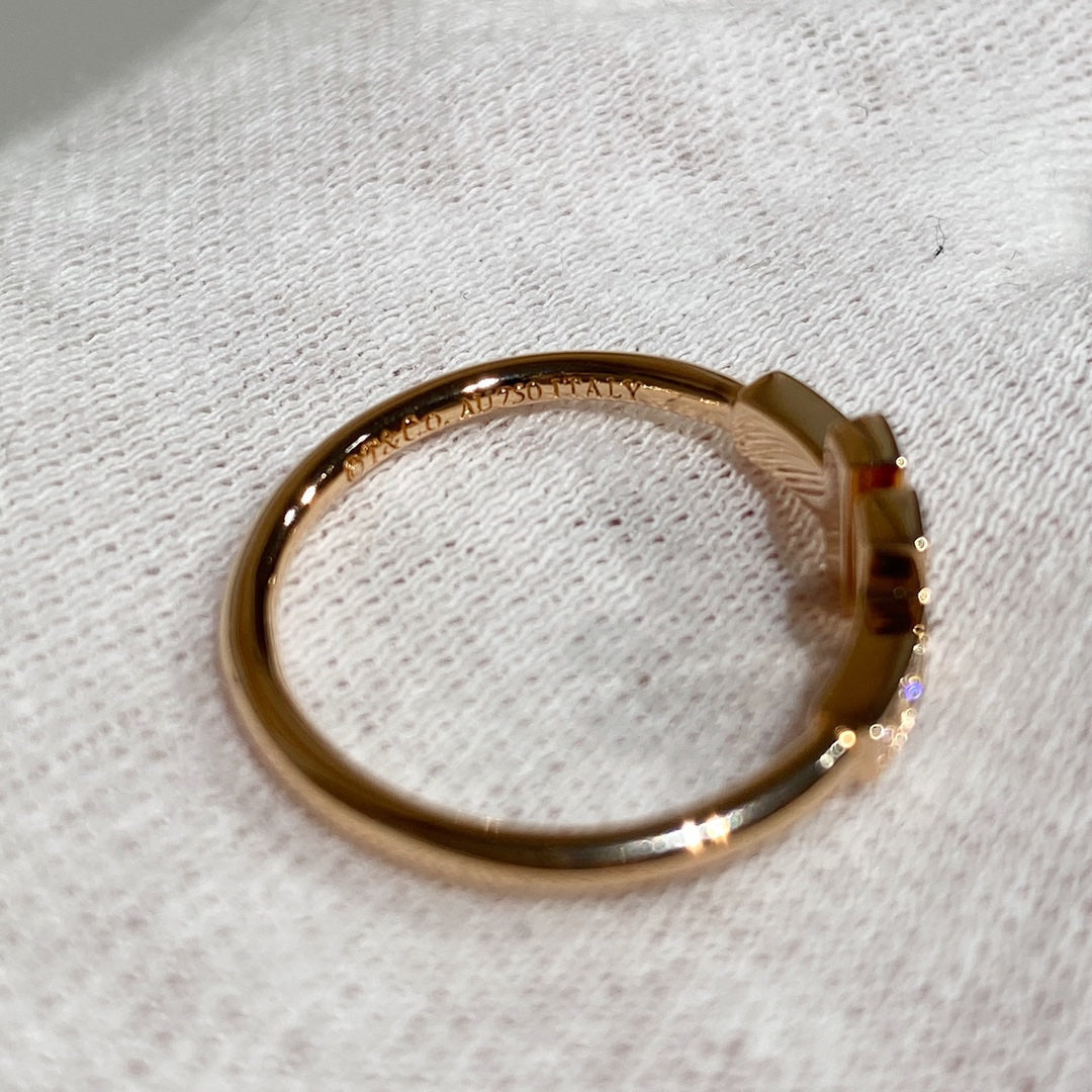 [Hyrra Jewelry] WIRE RING DIAMOND PINK GOLD