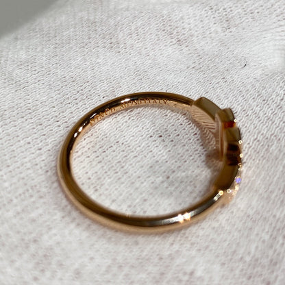 [Hyrra Jewelry] WIRE RING DIAMOND PINK GOLD