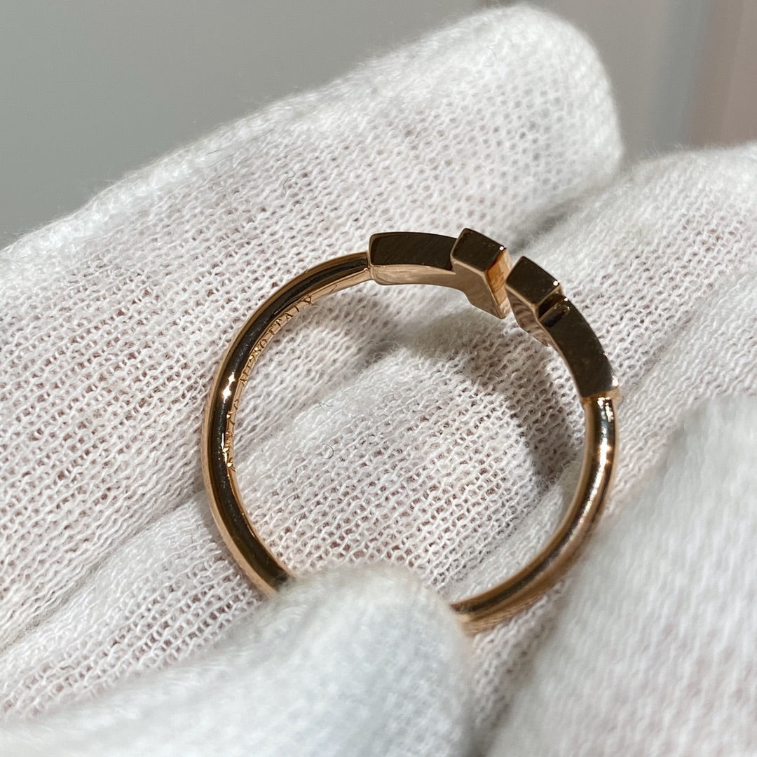 [Hyrra Jewelry] WIRE RING DIAMOND PINK GOLD