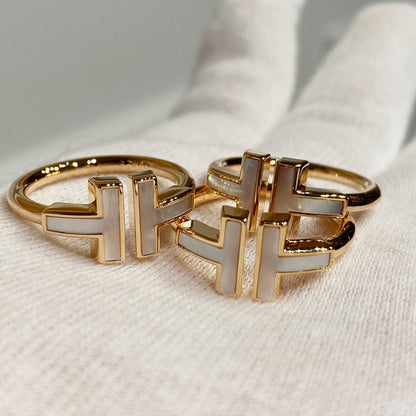 [Hyrra Jewelry] WIRE MOP RING PINK GOLD