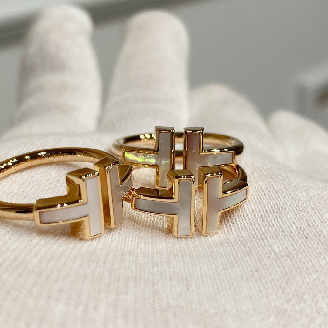 [Hyrra Jewelry] WIRE MOP RING PINK GOLD