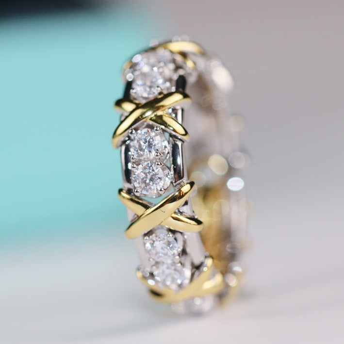 [Hyrra Jewelry]SIXTEEN STONE RING GOLD