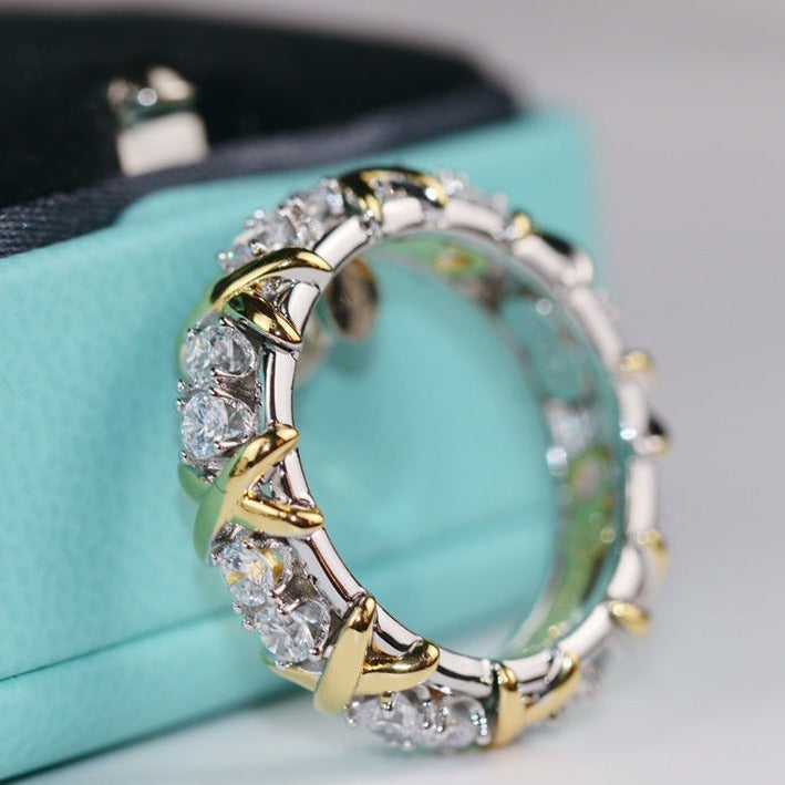 [Hyrra Jewelry]SIXTEEN STONE RING GOLD