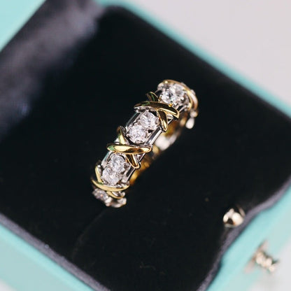 [Hyrra Jewelry]SIXTEEN STONE RING GOLD