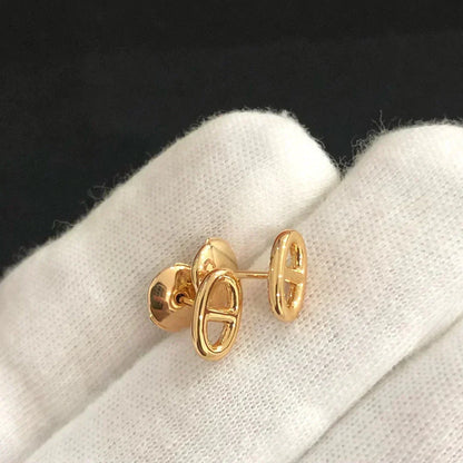 [⭐Hyrra Jewelry]CHAINE SMALL EARRINGS GOLD AND SILVER