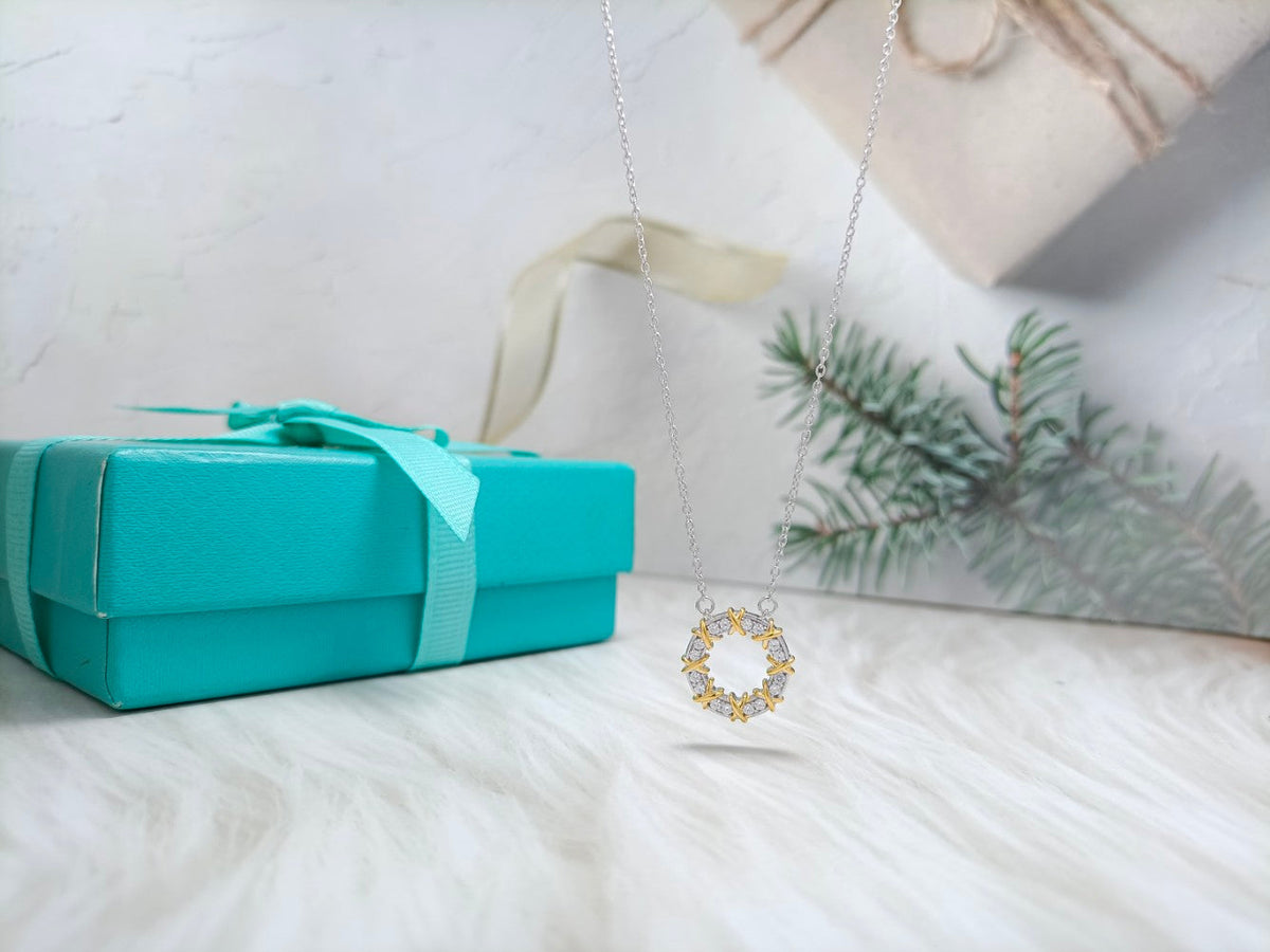 [Hyrra Jewelry]SIXTEEN STONE NECKLACE GOLD