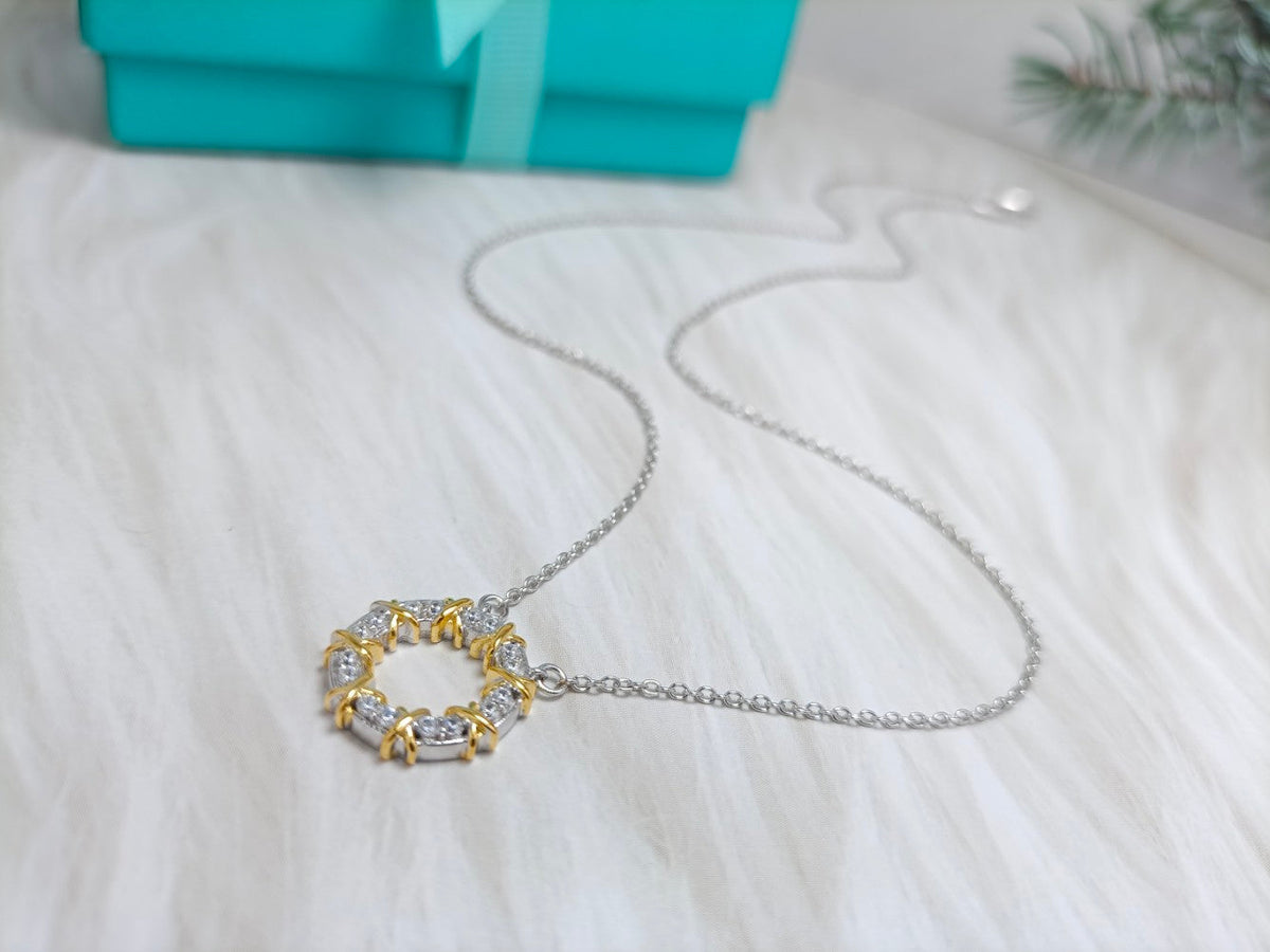 [Hyrra Jewelry]SIXTEEN STONE NECKLACE GOLD