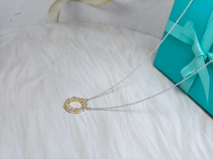 [Hyrra Jewelry]SIXTEEN STONE NECKLACE GOLD