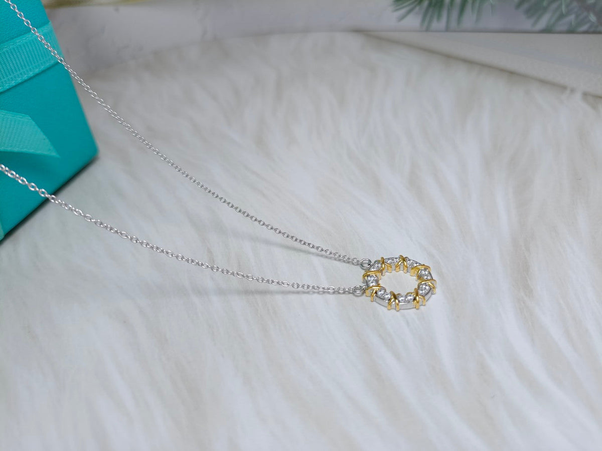 [Hyrra Jewelry]SIXTEEN STONE NECKLACE GOLD