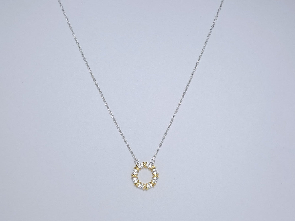 [Hyrra Jewelry]SIXTEEN STONE NECKLACE GOLD