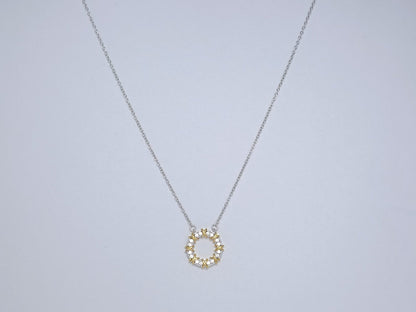 [Hyrra Jewelry]SIXTEEN STONE NECKLACE GOLD