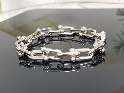 [Hyrra Jewelry]HARDWEAR BRACELET PINK GOLD AND SILVER DIAMOND