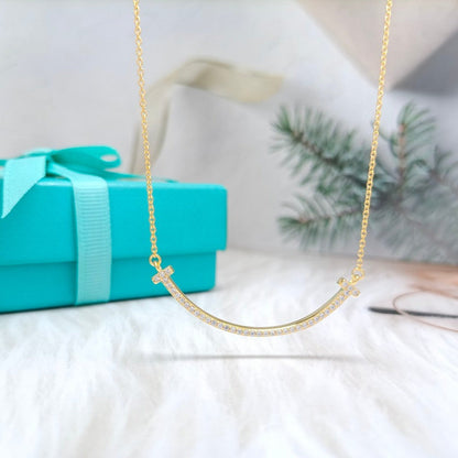 [Hyrra Jewelry]BIG SMILE PEDANT DIAMOND NECKLACE