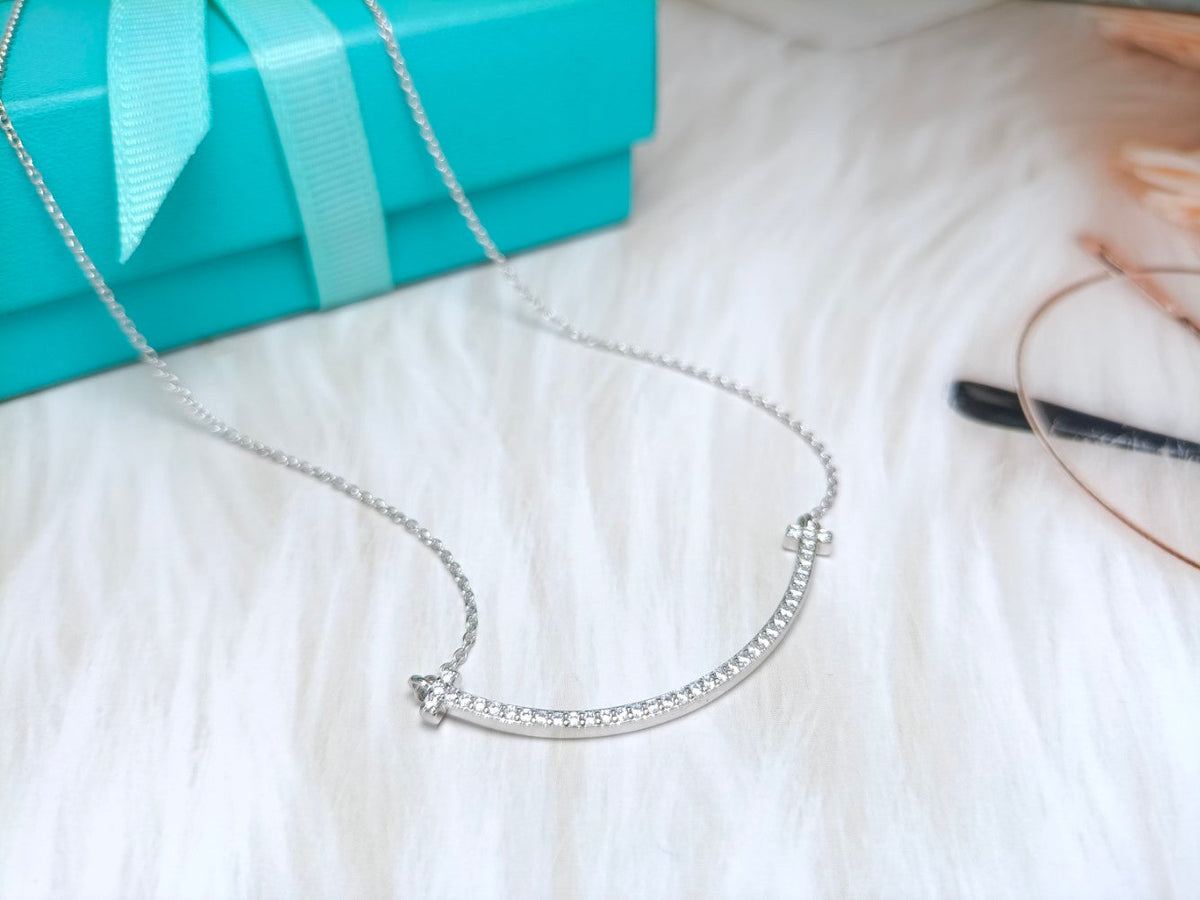 [Hyrra Jewelry]BIG SMILE PEDANT DIAMOND NECKLACE