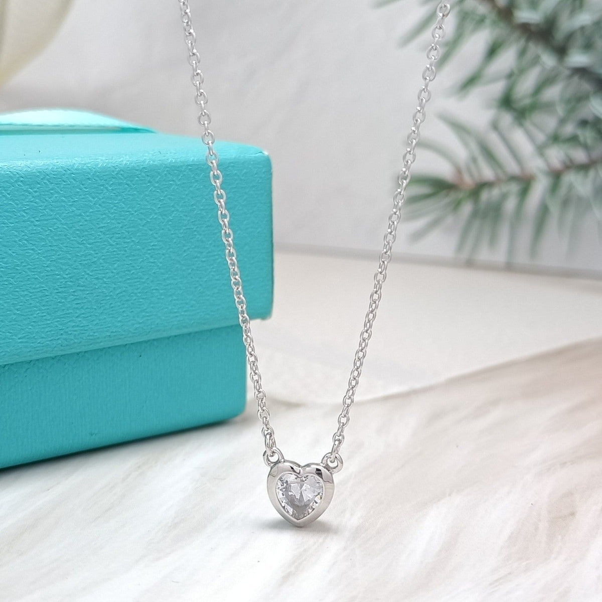 [Hyrra Jewelry]HEART BIG DIAMOND NECKLACE