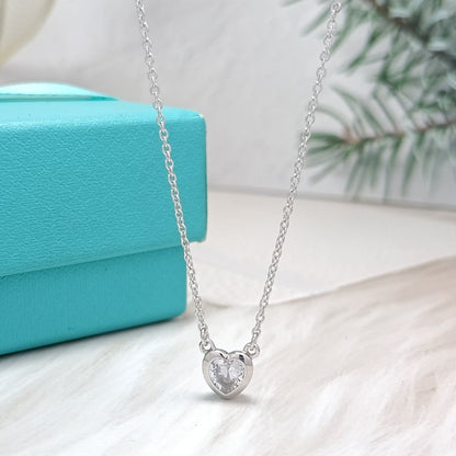 [Hyrra Jewelry]HEART BIG DIAMOND NECKLACE