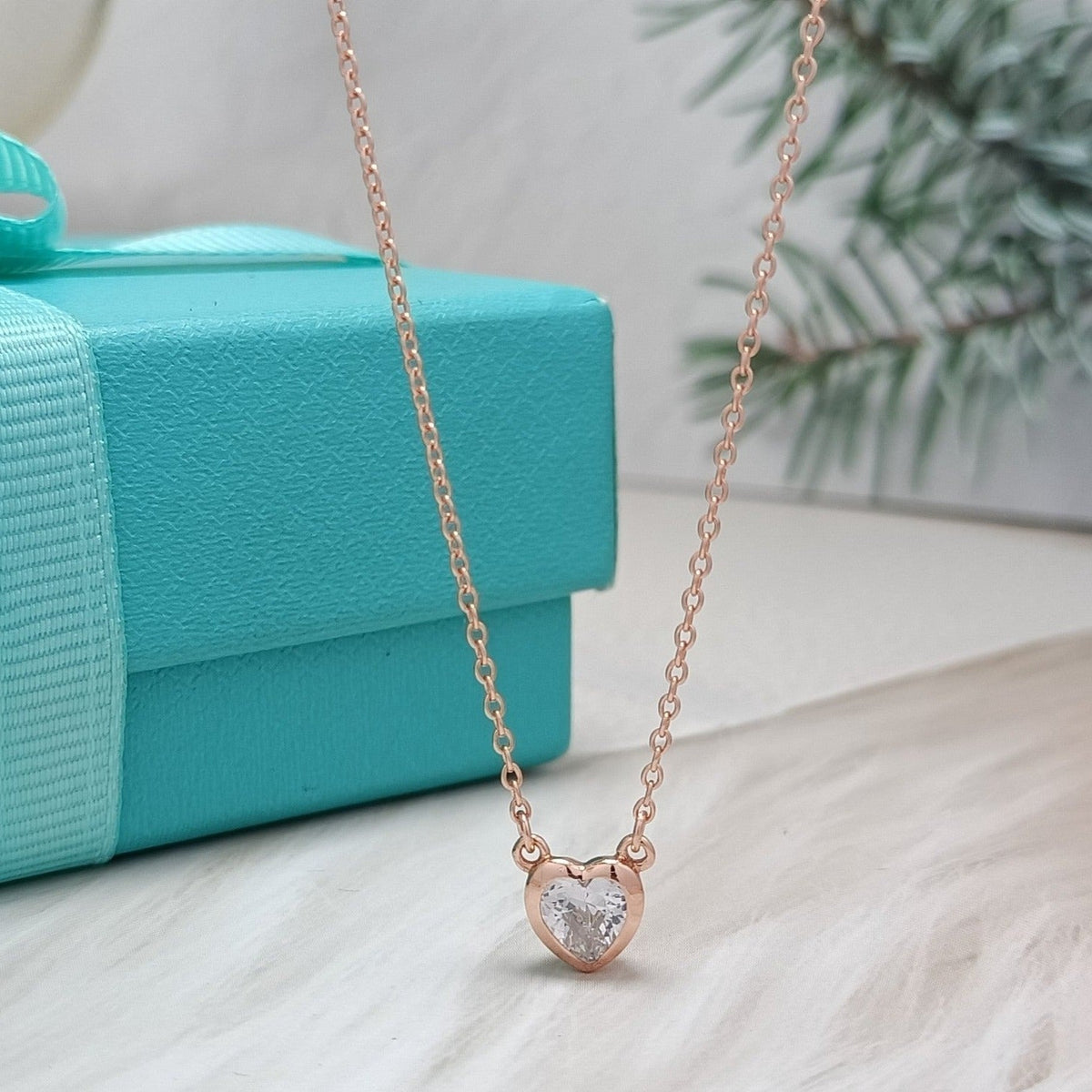 [Hyrra Jewelry]HEART BIG DIAMOND NECKLACE