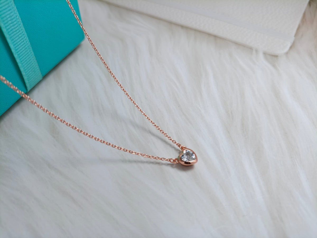 [Hyrra Jewelry]HEART BIG DIAMOND NECKLACE