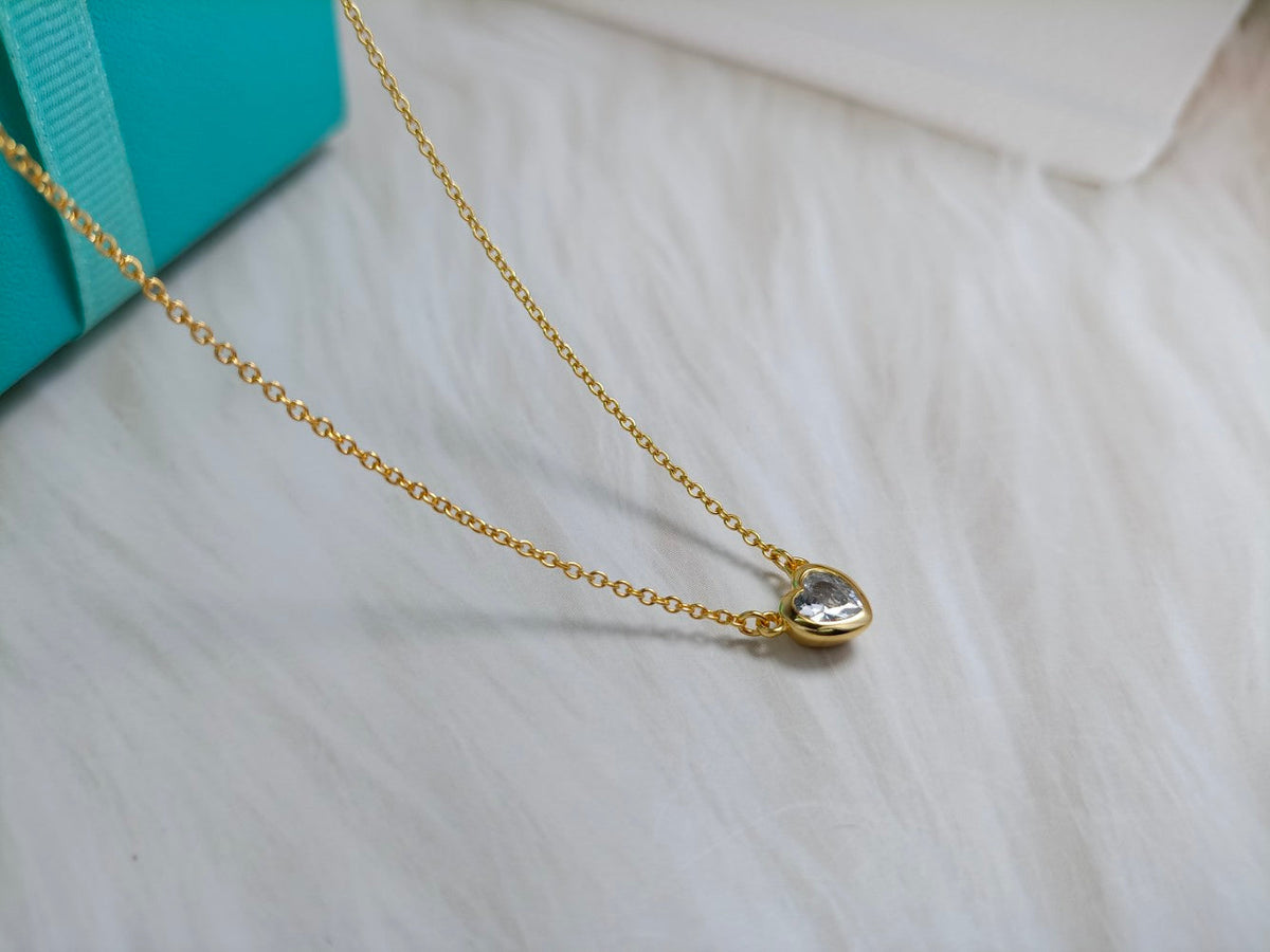 [Hyrra Jewelry]HEART BIG DIAMOND NECKLACE