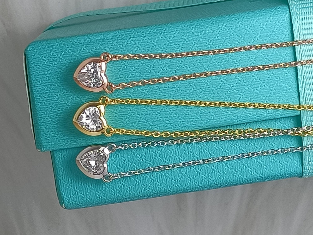 [Hyrra Jewelry]HEART BIG DIAMOND NECKLACE