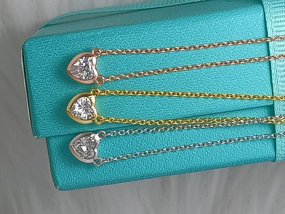 [Hyrra Jewelry]HEART BIG DIAMOND NECKLACE