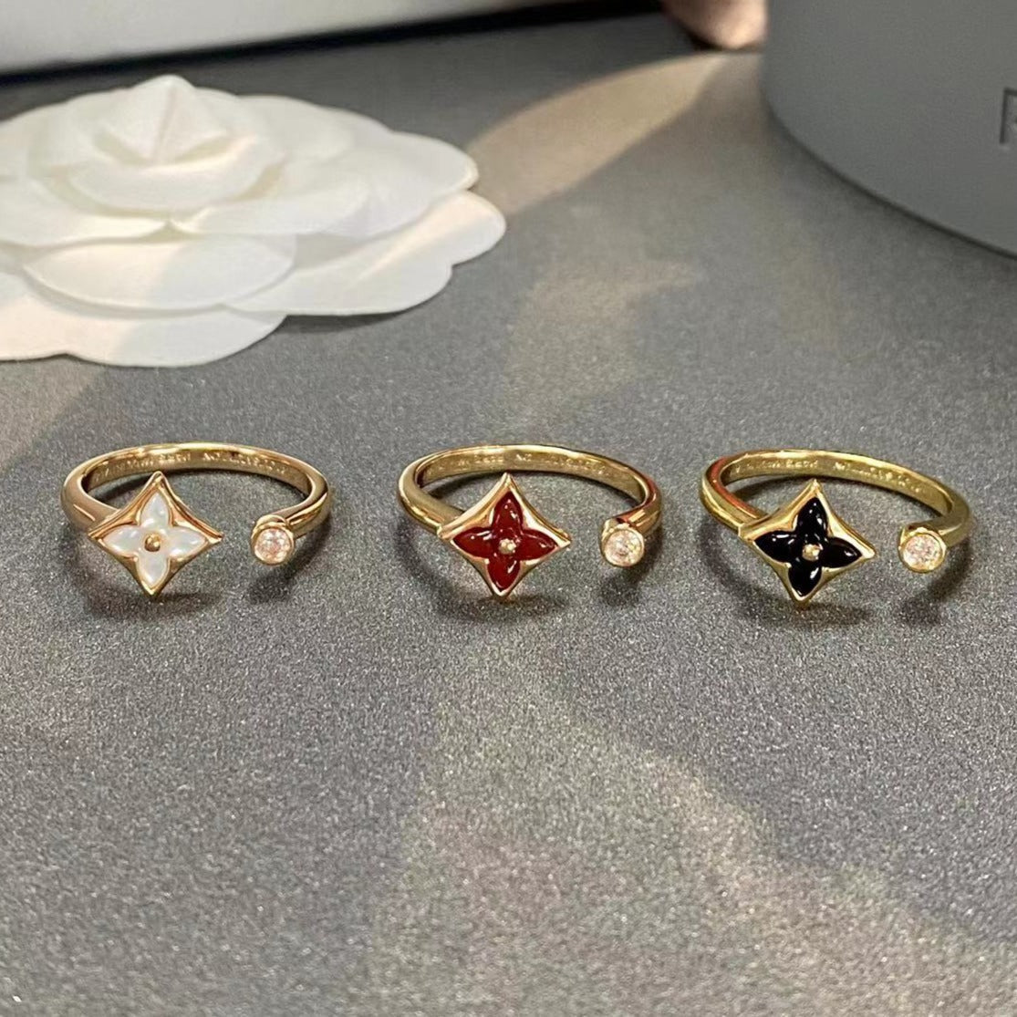 [⭐Hyrra Jewelry]STAR 1 DIAMOND OPEN RING
