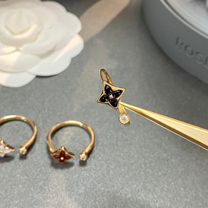 [⭐Hyrra Jewelry]STAR 1 DIAMOND OPEN RING