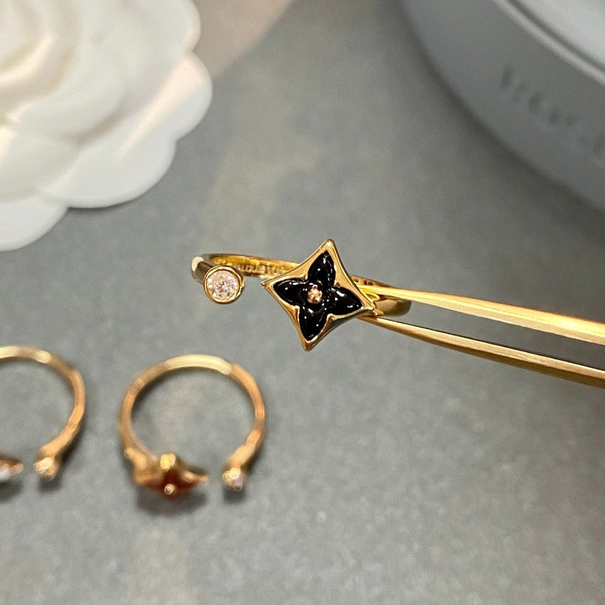 [⭐Hyrra Jewelry]STAR 1 DIAMOND OPEN RING