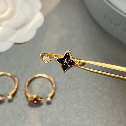 [⭐Hyrra Jewelry]STAR 1 DIAMOND OPEN RING