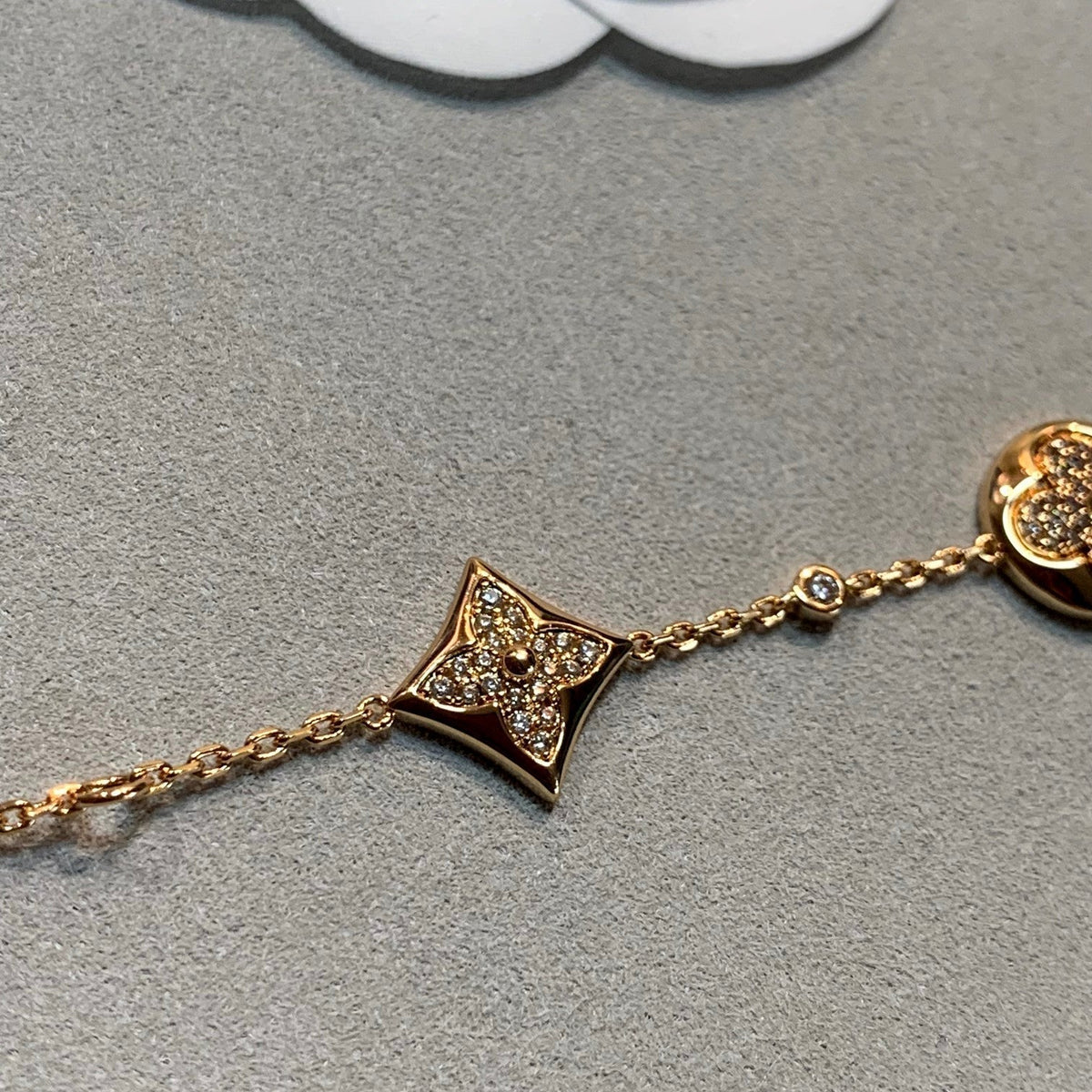 [⭐Hyrra Jewelry]STAR AND SUN 4 MOTIFS GOLD DIAMONDS BRACELET