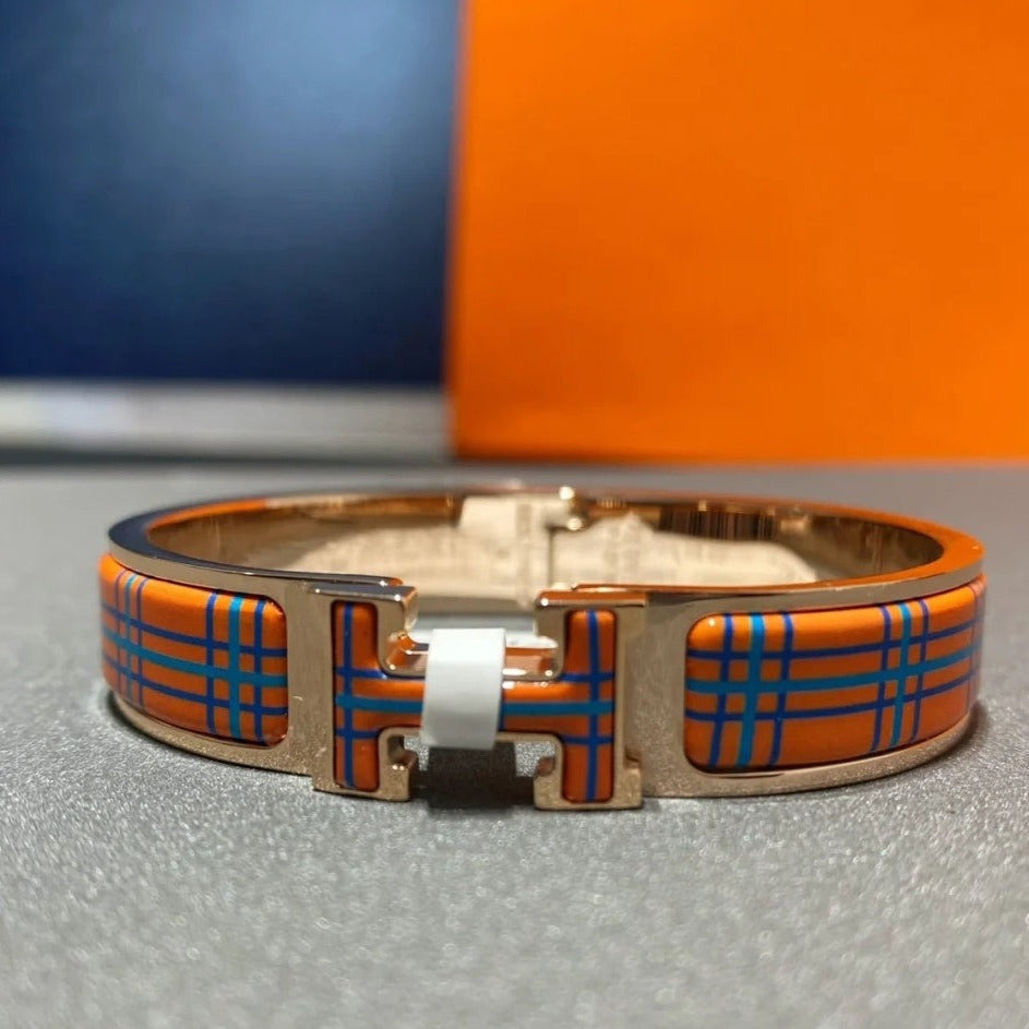 [⭐Hyrra Jewelry]H TARTAN BRACELET 12MM