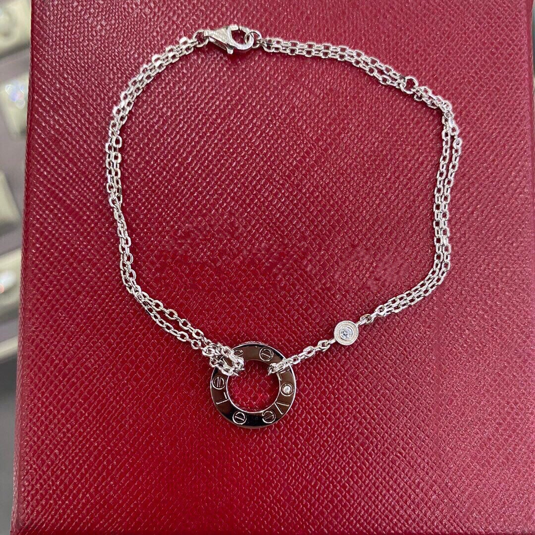 [⭐Hyrra Jewelry]LOVE BRACELET 2 DIAMOND