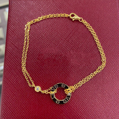 [⭐Hyrra Jewelry]LOVE BRACELET 2 DIAMOND