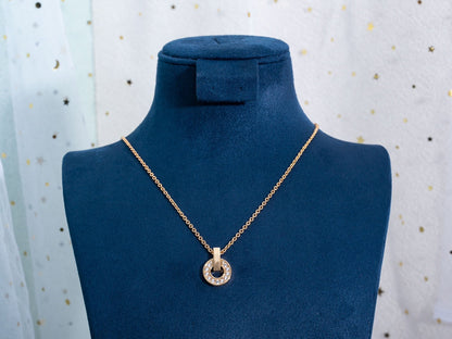 [⭐Hyrra Jewelry]GARI NECKLACE PINK GOLD DIAMOND