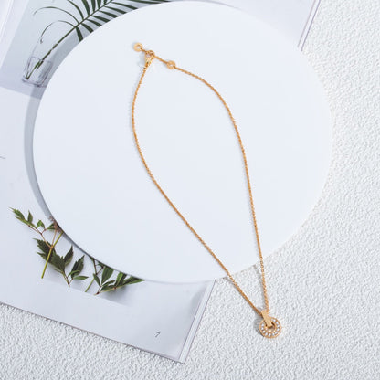 [⭐Hyrra Jewelry]GARI NECKLACE PINK GOLD DIAMOND